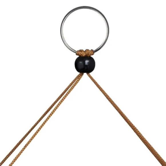 Vindspil, Bambus spidst tag, 68x14x7 cm, Brun