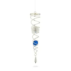 Vindspil, Spiral, 46x5 cm, Sølv