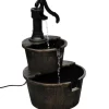 Vintagestil fontæne med brøndpumpedesign - Indendørs dekoration | Farve: Sort | Størrelse: Standard