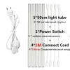 Vækstlys, fuld spektrum LED, høj intensitet,EU stik, 5tube 1M kabel