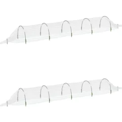 Væksttunneller 2 stk. til hurtig spiring - Glasfiber & PP | Størrelse: 1,5x5 m