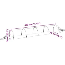 Væksttunneller 2 stk. til hurtig spiring - Glasfiber & PP | Størrelse: 1,5x5 m