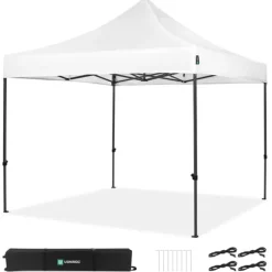 VONROC Easy-Up Party Telt - 3x3 m | Hvid