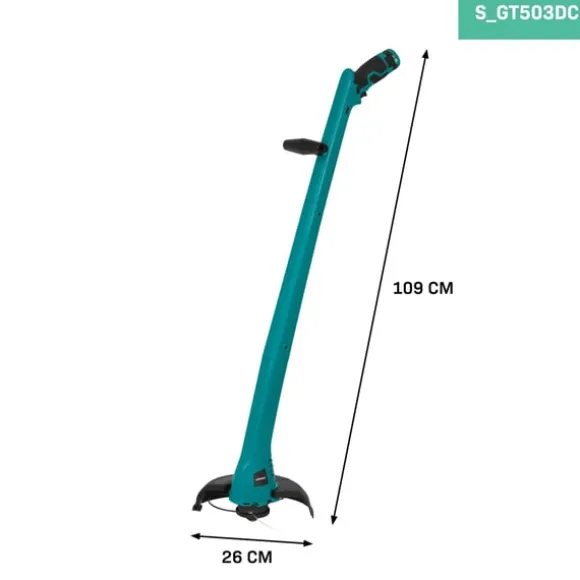 VONROC Græstrimmer 12V | Inkl. Akku, USB-C Kabel og Trådspole