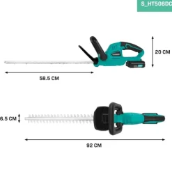 VONROC Hækkeklipper 20V - 520mm | Inkl. 2.0Ah Akku og oplader