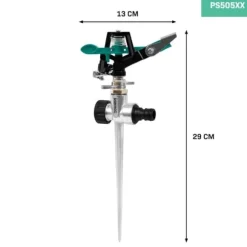 VONROC Impulsvander - Metal pulserende sprinkler – cirkel & sektor – op til 450 m²