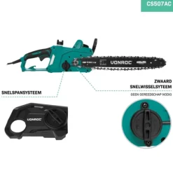 VONROC Kædesav 2000W – 40 cm