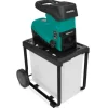 VONROC Kompostkværn - 2800W | Lydsvag induktionsmotor | Flishugger Ø45mm | Inkl. 60L opsamlingsbeholder & skubbepind