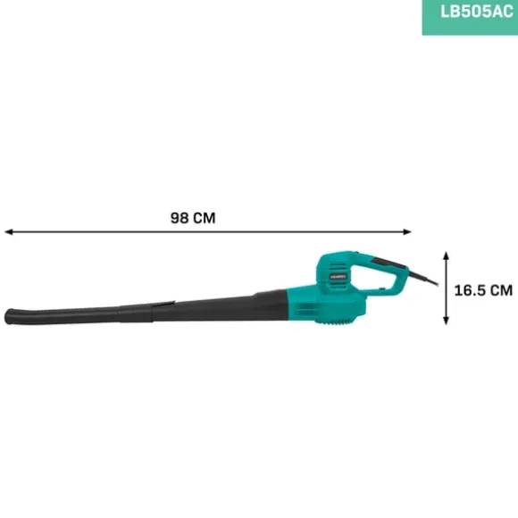 VONROC Løvblæser - 650W | 2 hastigheder: 120 km/t/190 km/t | Letvægt | Til Tørre og Våde Blade