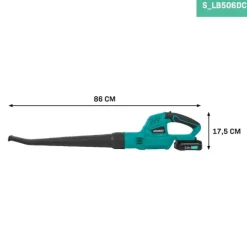 VONROC Løvblæser 20V | Luftmængde 5m3/min | Inkl. 2.0Ah akku og oplader