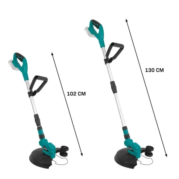 VONROC Sæt Plæneklipper 20V – 32 cm og Græstrimmer | 30L | Drift på én akku! | Inkl. 4.0Ah Akku og oplader