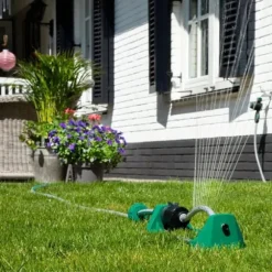 VONROC Vippevander - Havesprinkler – Oscillerende Sprinkler til Jævn Vanding | Vandingsareal: maks. 280 m² | Med Filter & Rensepind