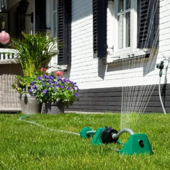 VONROC Vippevander - Havesprinkler – Oscillerende Sprinkler til Jævn Vanding | Vandingsareal: maks. 280 m² | Med Filter & Rensepind