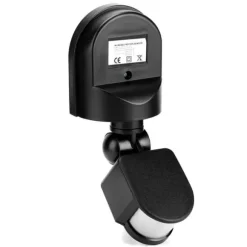 110V-240V justerbar PIR kropsbevægelse infrarød sensor detektor lyspære afbryder (sort)