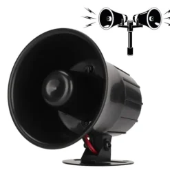 15W hög decibel sirenhorn trådanslutet trädgård inbrottslarm horn larmsystem Siren DC6‑12V