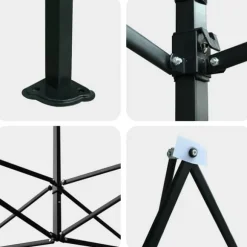 Walk-in drivhus med stålramme - Industrielt design | Størrelse: 280x410x315 cm | Farve: Grøn