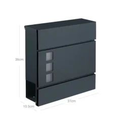 Wall Letterbox - Letterbox - Med avisboks - med lås - Anthriciet