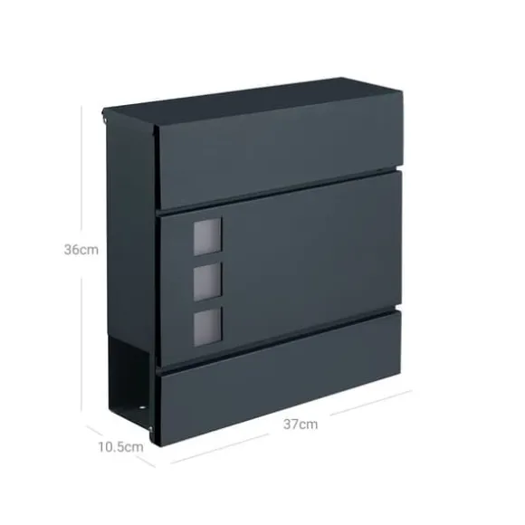 Wall Letterbox - Letterbox - Med avisboks - med lås - Anthriciet