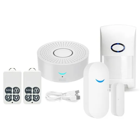 WiFi Smart Home Security Alarm System med sensorer