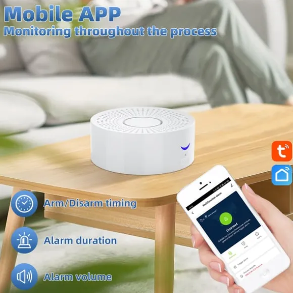 WiFi Smart Home Security Alarm System med sensorer