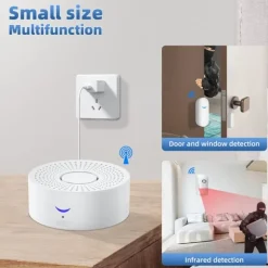 WiFi Smart Home Security Alarm System med sensorer
