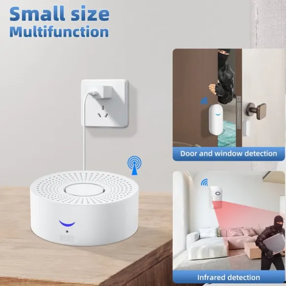 WiFi Smart Home Security Alarm System med sensorer