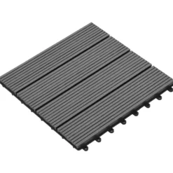 WPC-fliser 30 x 30 cm 11 stk. 1 m2 grå - Terrasseflise - Terrassefliser - Home & Living