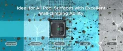 WYBOT C1 Batteridrevet robotpoolrenser - 150 min. driftstid - 2642GPH sugning - Bluetooth/app-styring - til pools op til 150 m²