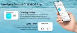 WYBOT C2 Vision Robotic Pool Cleaner - Smart Vision Navigation - 180 min driftstid - 8 rengøringstilstande - Til pools op til 180㎡