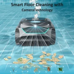 WYBOT C2 Vision Robotic Pool Cleaner - Smart Vision Navigation - 180 min driftstid - 8 rengøringstilstande - Til pools op til 180㎡