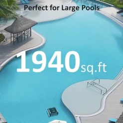 WYBOT C2 Vision Robotic Pool Cleaner - Smart Vision Navigation - 180 min driftstid - 8 rengøringstilstande - Til pools op til 180㎡