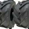 18x9.50-8 Dæk til industrianlæg med åben midte, spalte, rotovator og fælg - sæt med 2 stk.