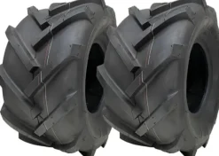 18x9.50-8 Dæk til industrianlæg med åben midte, spalte, rotovator og fælg - sæt med 2 stk.