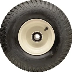 15x6.00-6 Grass Plæneklipperhjul Dæk monteret på fælge 20 mm lejer (sæt med 3)