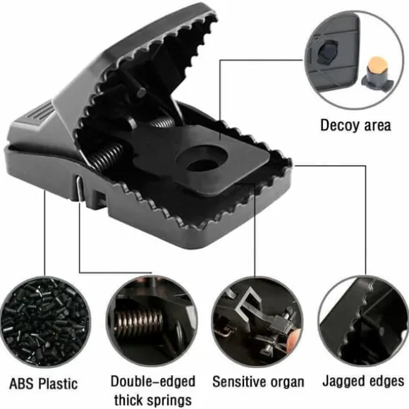 6X Heavy Duty aggressive Rat Traps self Setting The Rat Splatter Rats Catcher