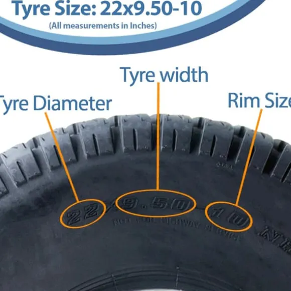 22x9.50-10 4-lags græsdæk til John Deere Gator, Turf, plænedæk, Utility P532