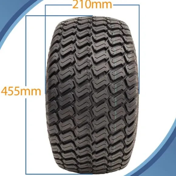 18x8.50-8 4ply Multi turf græsdæk på 100 mm pcd-fælg med fire knopper - sæt med 2 -.