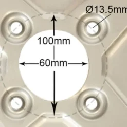 18x8.50-8 4ply Multi turf græsdæk på 100 mm pcd-fælg med fire knopper - sæt med 2 -.