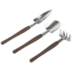 3x Skovl Spade Rive Mini Have Planteværktøj Børne Havelegetøj (Plastikhåndtag)