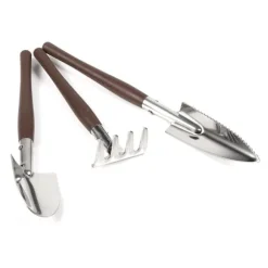 3x Skovl Spade Rive Mini Have Planteværktøj Børne Havelegetøj (Plastikhåndtag)