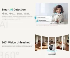 XO CR01 WiFi Smart Kamera 3MP – Nattläge & Tvåvägsintercom