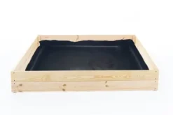 120x120x18 cm Bæredygtig Firkantet Havebed med Bunddug til Selvforsynende Liv