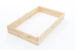 140x120x18 cm Fyrretræs Højbed til Selvforsynende Liv