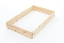 140x80x18 cm Fyrretræs Højbed til Selvforsynende Liv