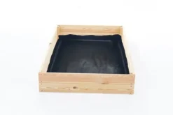 140x80x18 cm Fyrretræs Højbed til Selvforsynende Liv
