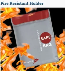 Yunique - Sikkerhedsetui til RC-batterier | Lipo Anti-eksplosion beskyttende etui | Brandsikker opladningsetui, størrelse 280x380mm