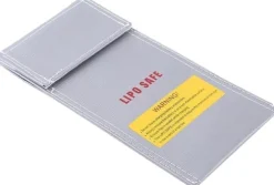 Yunique - Sikkerhedsetui til RC-batterier | Lipo Anti-eksplosion beskyttende etui | Brandsikker opladningsetui, størrelse 100x200mm