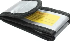Yunique - Sikkerhedsetui til lipobatterier, 1 pc, flammehæmmende og anti-eksplosionsmateriale, dimensioner 64X50x95 mm - Beskyttelsesetui til RC