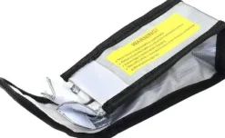 Yunique - Sikkerhedsetui til lipobatterier, 1 pc, flammehæmmende og anti-eksplosionsmateriale, dimensioner 64X50x95 mm - Beskyttelsesetui til RC