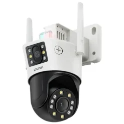 ZOSI WiFi PTZ Sikkerhedskamera, 8MP Opløsning, Dual-Lens Teknologi,C298 Maks